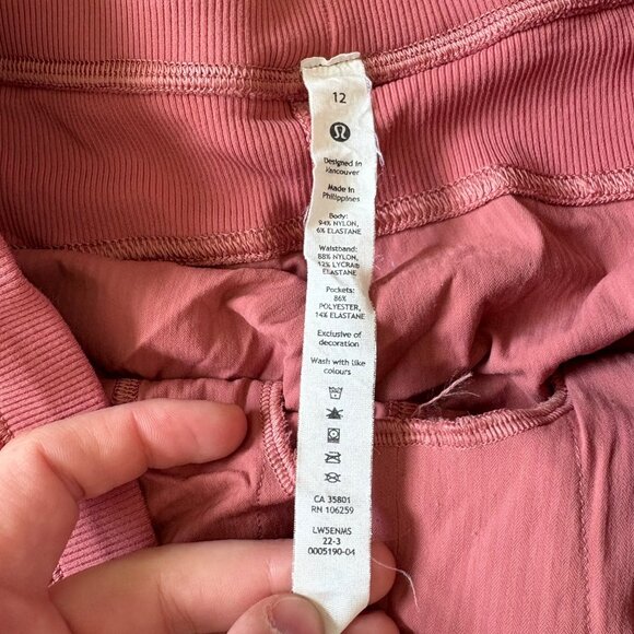 Lululemon Athletic Dance Studio MR Joggers Brier Rose Women’s Size 12 - Picture 11 of 11